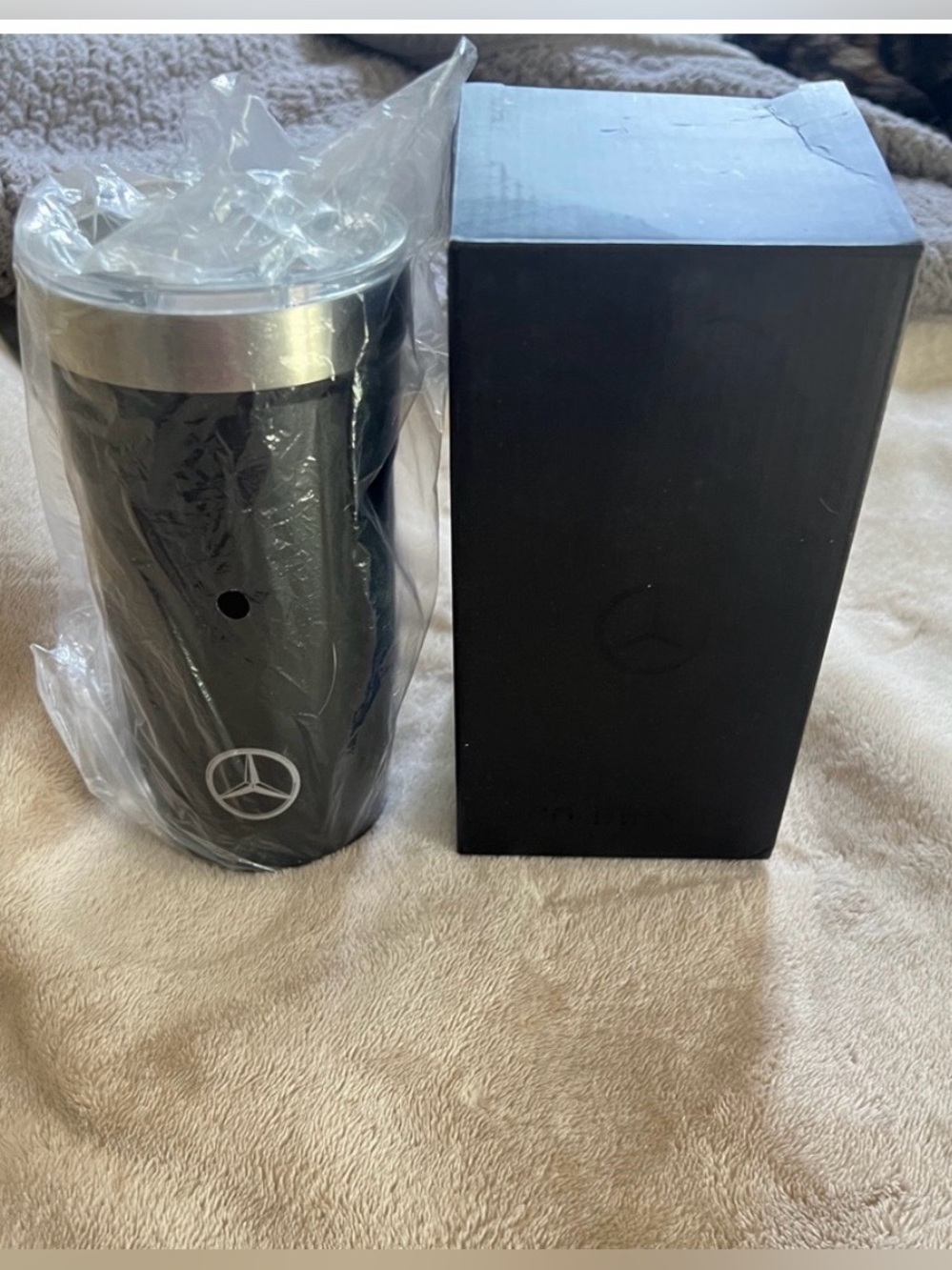Mercedes-Benz Black Travel Tumbler with Logo